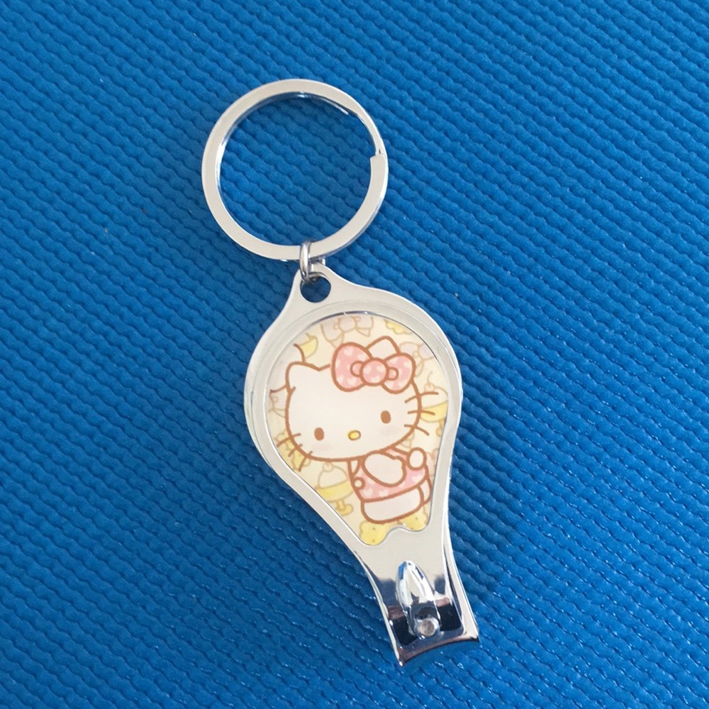 Hello kitty stainless steel nail clipper keychain